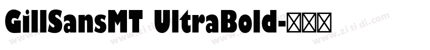 GillSansMT UltraBold字体转换